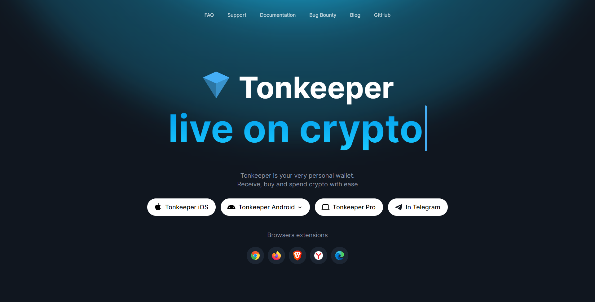 Download Tonkeeper Wallet Extension | Official Website