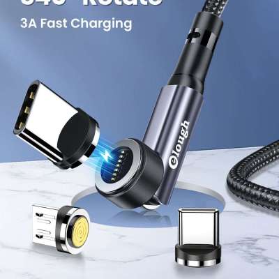 Elough 540 Magnetic Cable 3A Fast Charging Micro USB Type