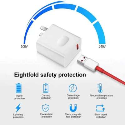 65W Set Compatible Power Adapter and USB Dual Type-C Data Cable