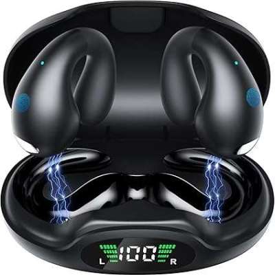 Earbuds Bluetooth 5.3 Headphones Long Playtime Ear Buds Digital Display Charging Case Noise Cancelin