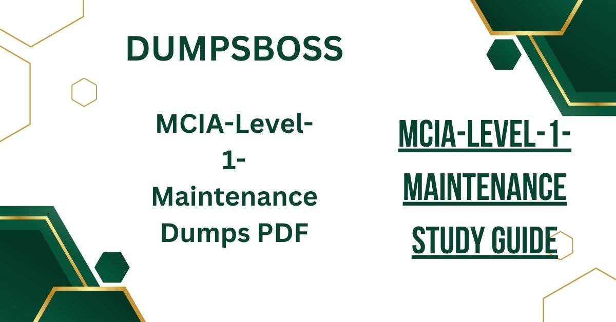 mciaLevel1maintenance dumpspdf