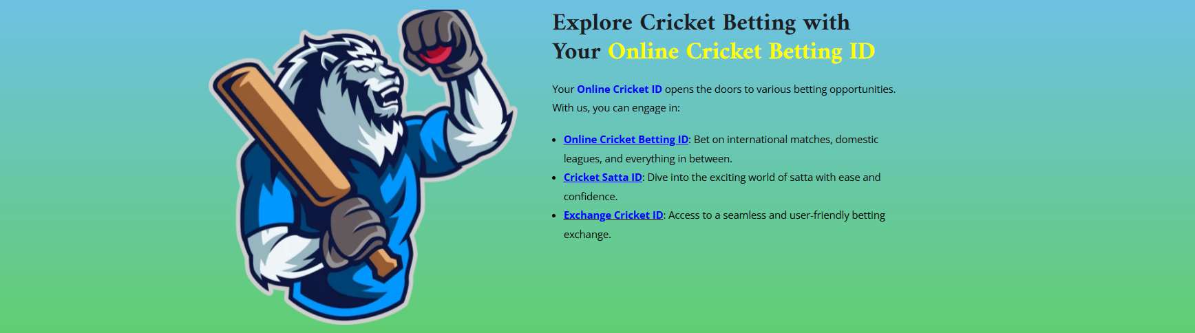 Cricket ID Online