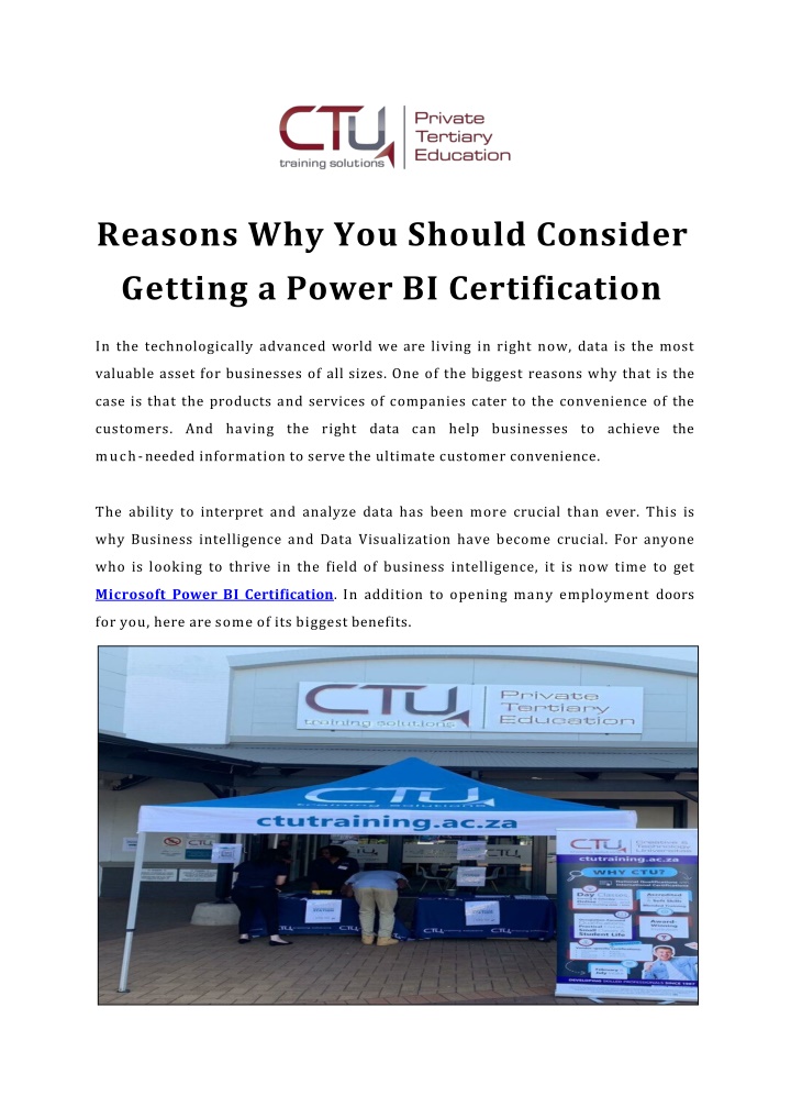 PPT - Reasons Why You Should Consider Getting a Power BI Certification PowerPoint Presentation - ID:13966450