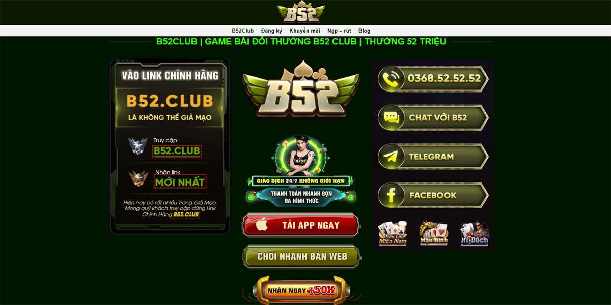 B52CLUB GAME BÀI ĐỔI THƯỞNG