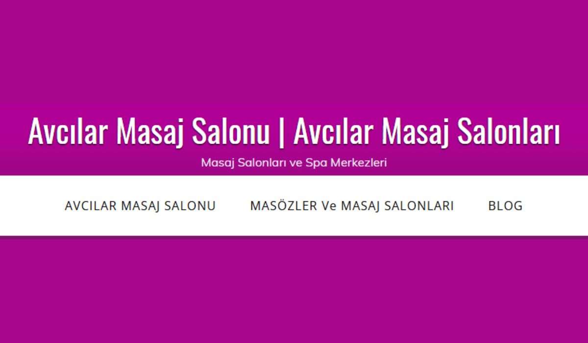 Avcılar Masaj Spa Salonu