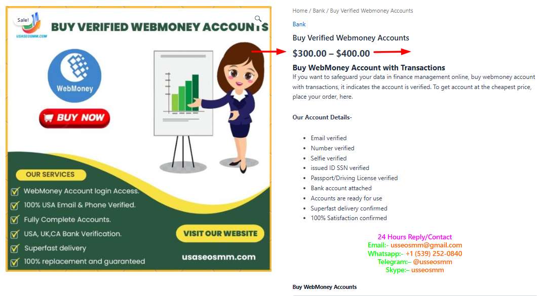 Buy Verified Webmoney Accounts