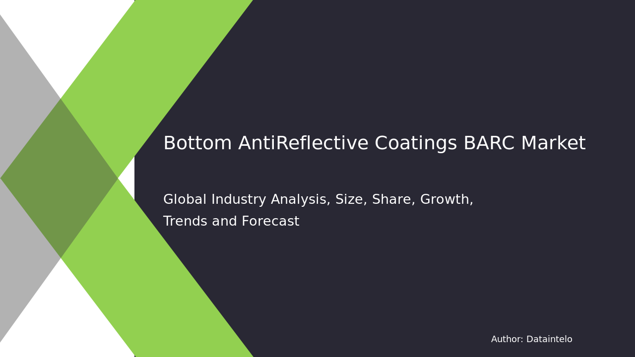 Bottom Anti-Reflective Coatings (BARC) Market Research Report 2032